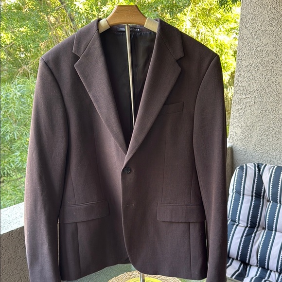 Zara Brown Sport Coat Classic Tailoring - Picture 1 of 7